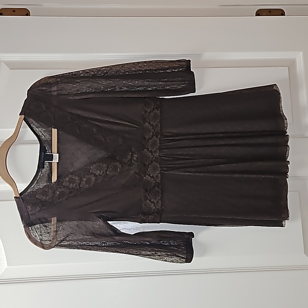 Express Dressy Top- Brown- Size Medium